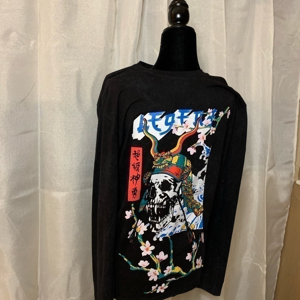 Original Gravity Menβs NWT Long Sleeve T-Shirt 'Skull Motif ' Size Mββββββββββ - Picture 8 of 8